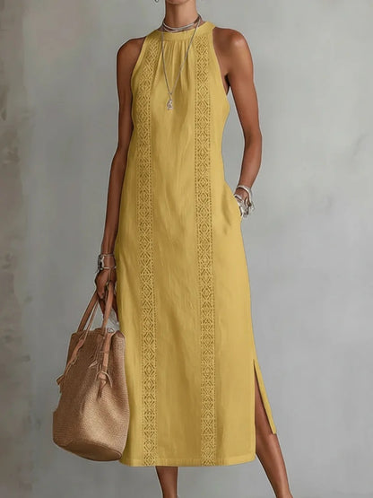 Women's Solid Color Loose Long Shirt Dress Casual Oversized Button Down Summer Dress