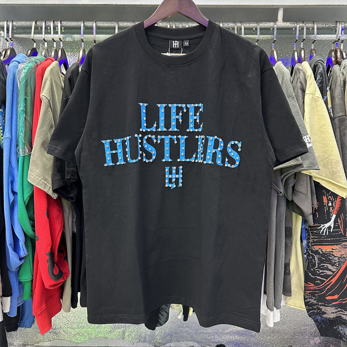 Life Hustlers “Blind Baby” Rhinestone Tee
