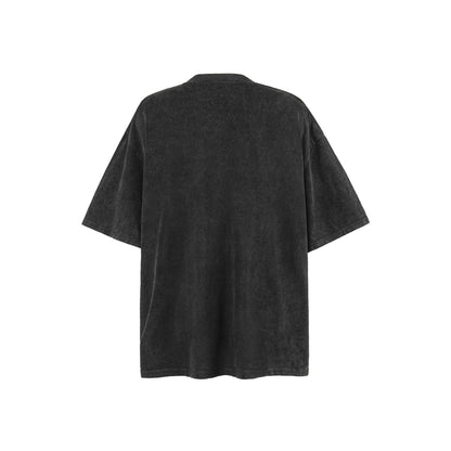 VANCARHELL Black Wash Character Portrait Graphic Tee