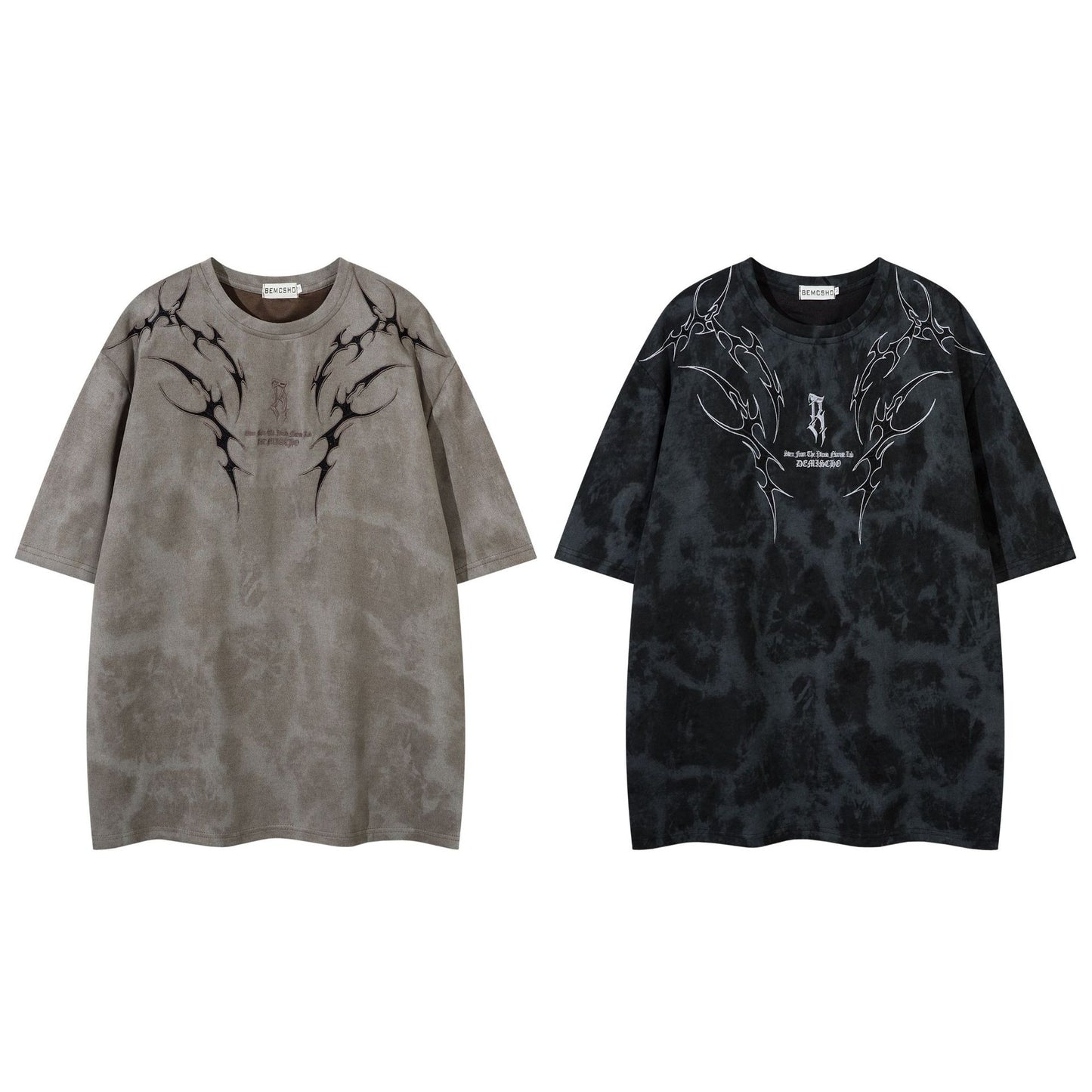 Tribal Thorn Graphic Casual T-Shirt
