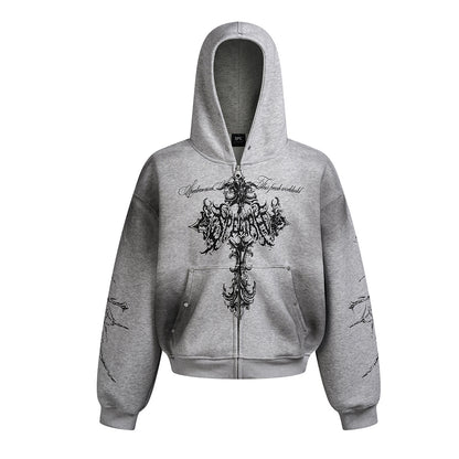 YAVIORA Cross Dyed Hoodie