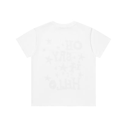 Hello Star Graphic T-Shirt Short Sleeve Crew Neck Casual Summer Cute Streetwear Tee | Hello Star Tee