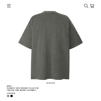 VANCARHELL Black Wash Character Portrait Graphic Tee