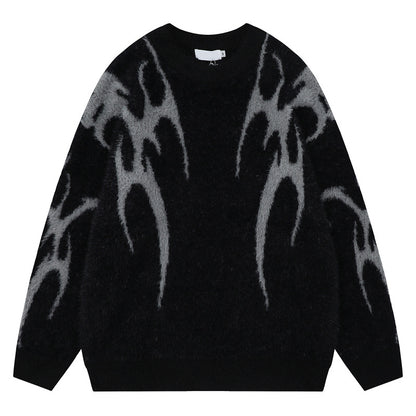 Shaggy Oversize Knit Sweater WN10450