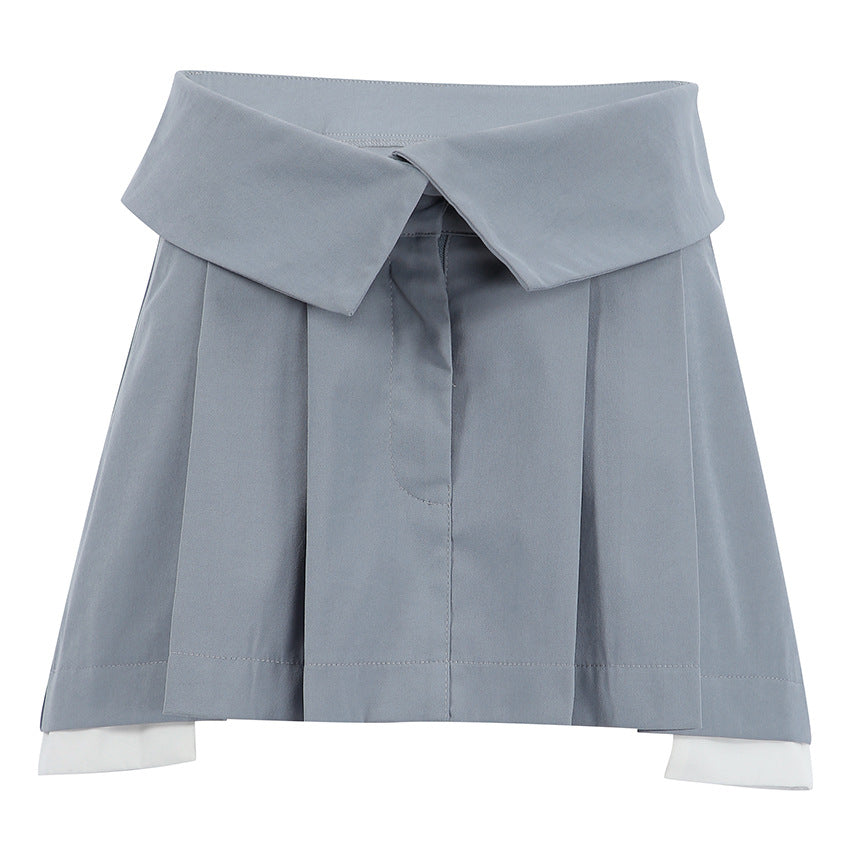 Elegant Stitching Pleated Skirt - Seldom Seen Styles