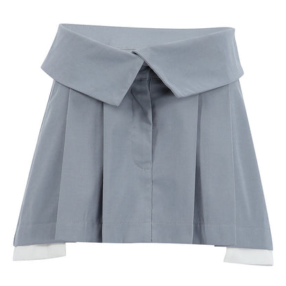 Eleganter Plisseerock mit Ziernähten