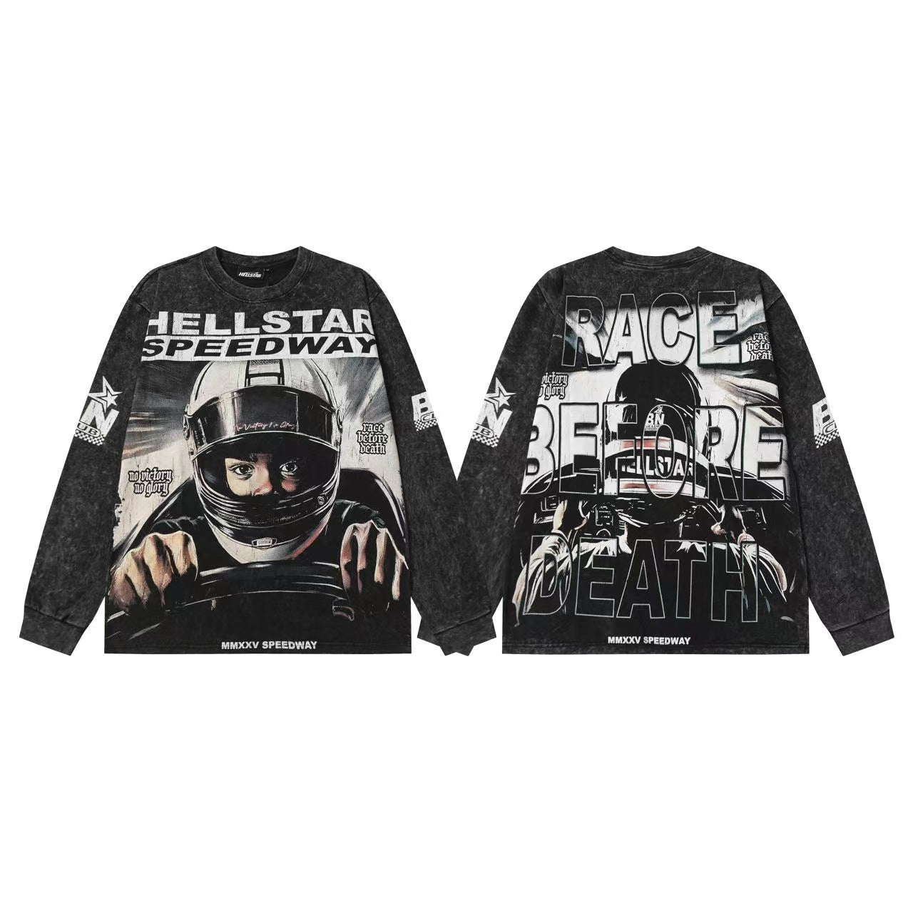 Hellstar “Basketball Skeleton” Long Sleeve Tee