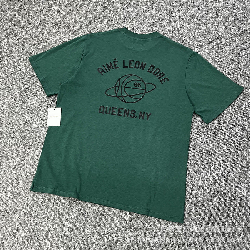 Aime Leon Dore New York Queens Graphic T-Shirt Vintage Streetwear Crew Neck Cotton Tee Casual Short Sleeve Unisex Top
