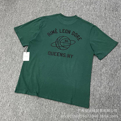 Aime Leon Dore New York Queens Graphic T-Shirt Vintage Streetwear Crew Neck Cotton Tee Casual Short Sleeve Unisex Top