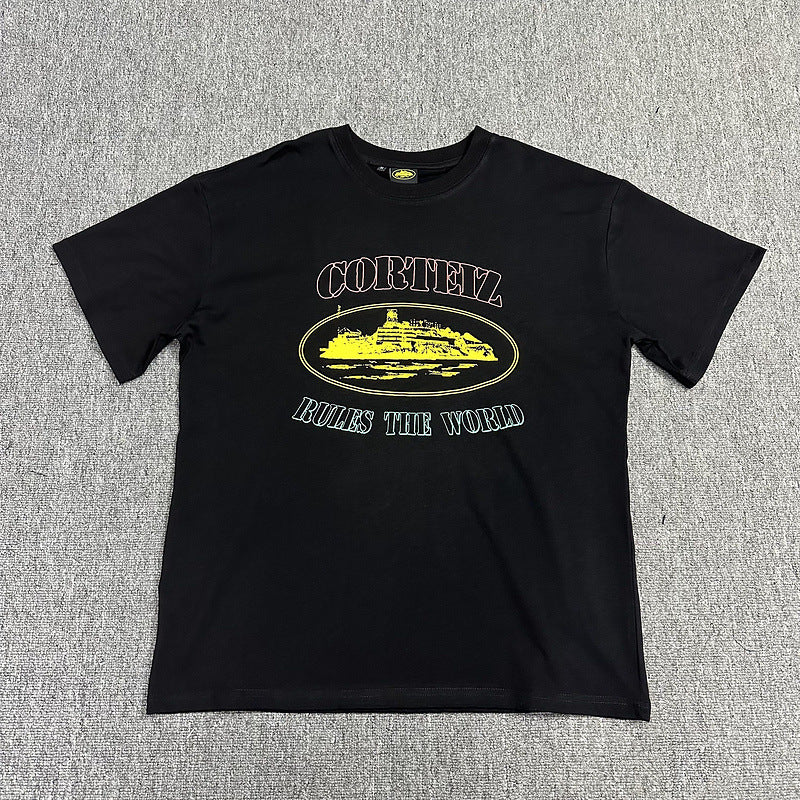 Alcatraz Graphic T Shirt Oversized Streetwear Tee Vintage Logo Print Cotton Crew Neck Unisex T Shirt