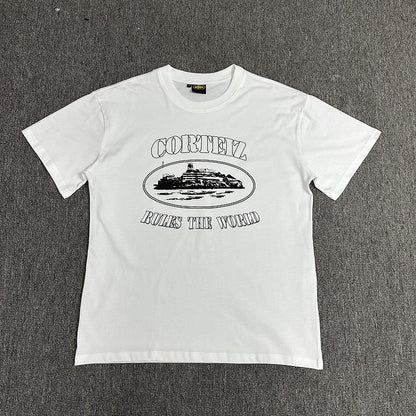 Alcatraz Graphic T Shirt Oversized Streetwear Tee Vintage Logo Print Cotton Crew Neck Unisex T Shirt