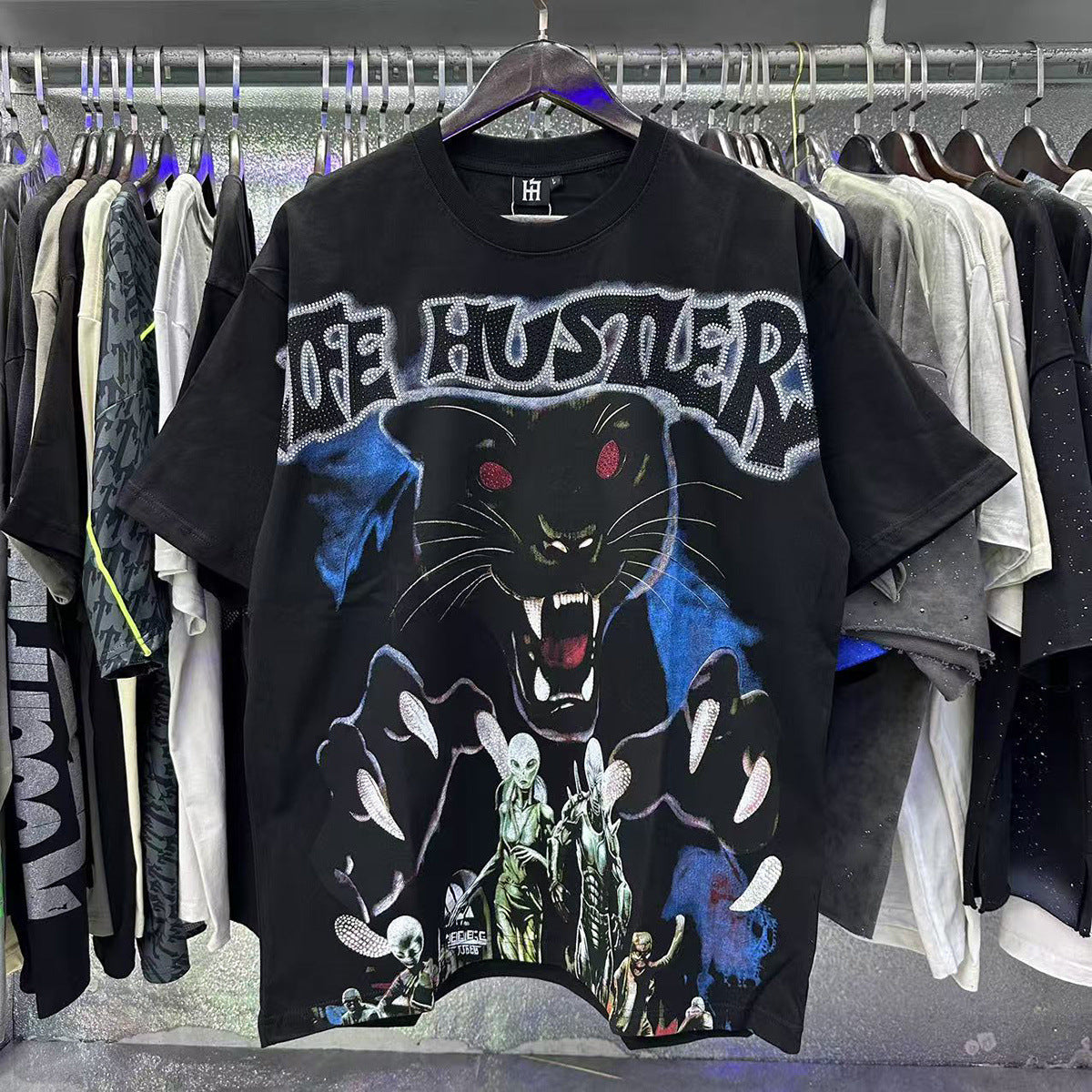Life Hustlers “Blind Baby” Rhinestone Tee