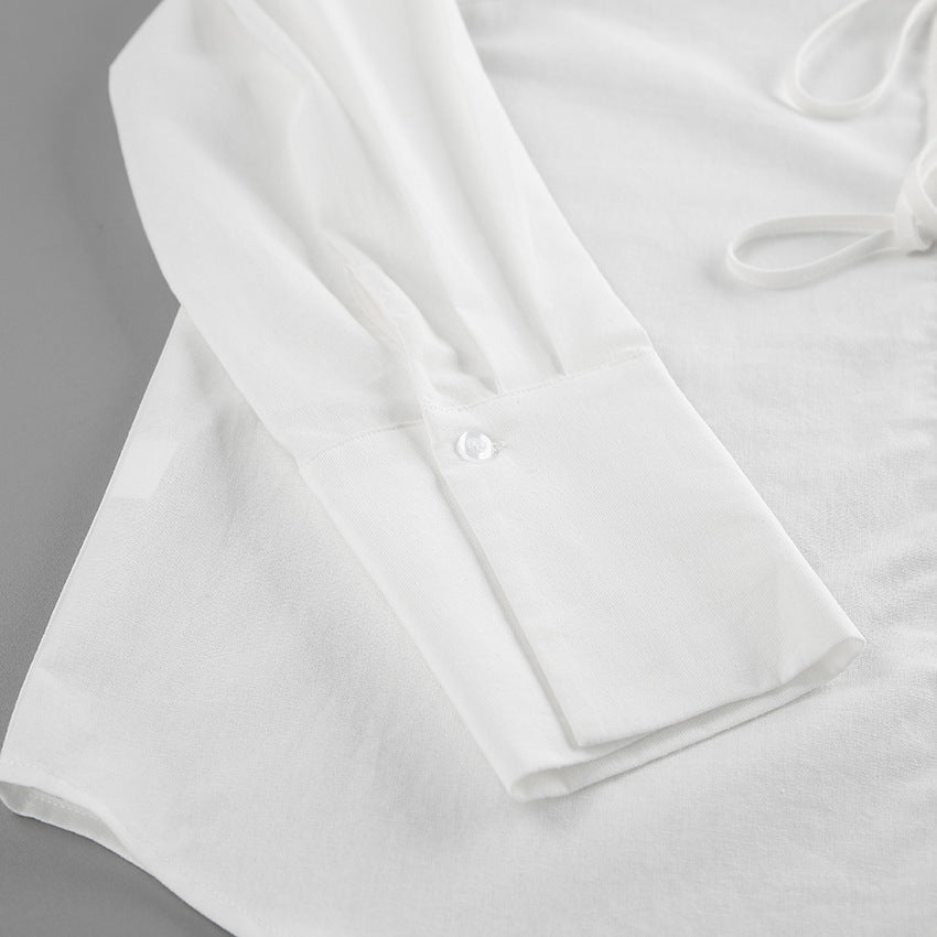 Siren Tie-Up Top - White - Seldom Seen Styles