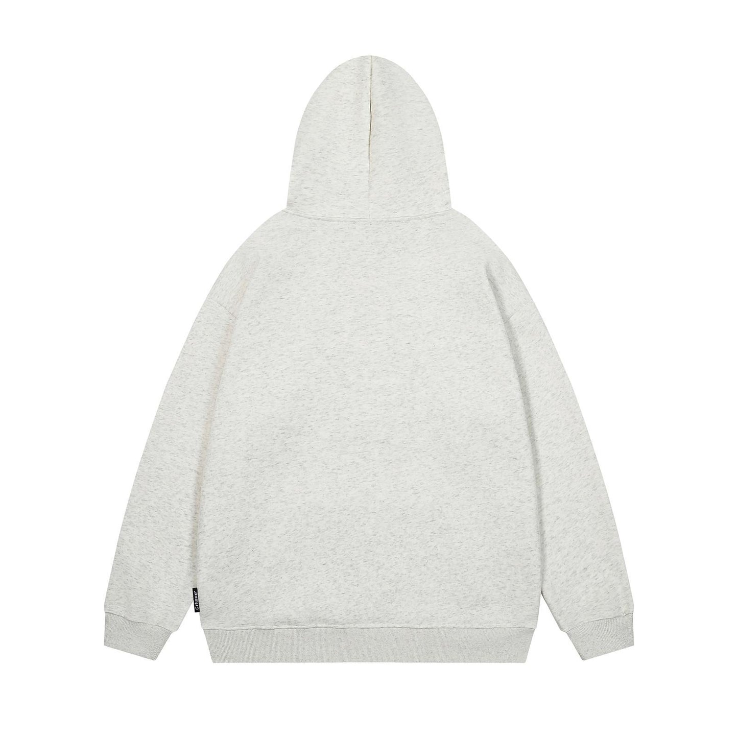 Fluffy Puppy Embroidered Fleece Hoodie Loose Fit Lazy Style Couple Casual High Street Streetwear Pullover | Fluffy Pup Hoodie