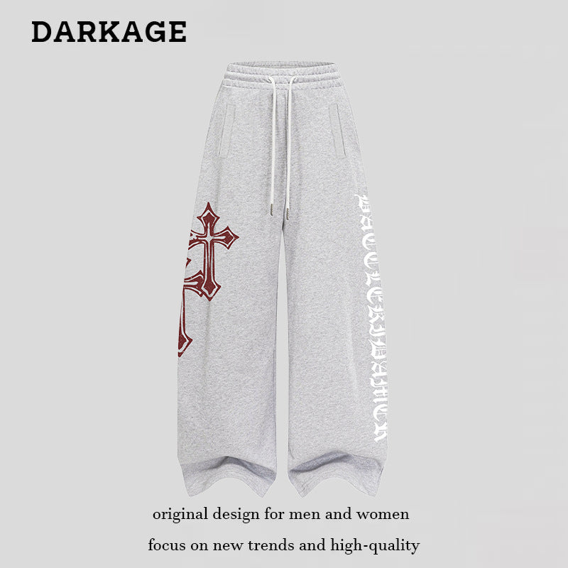 DARKAGE Gothic Cross Heavyweight Sweatpants