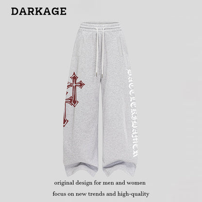 DARKAGE Gothic Cross Heavyweight Sweatpants