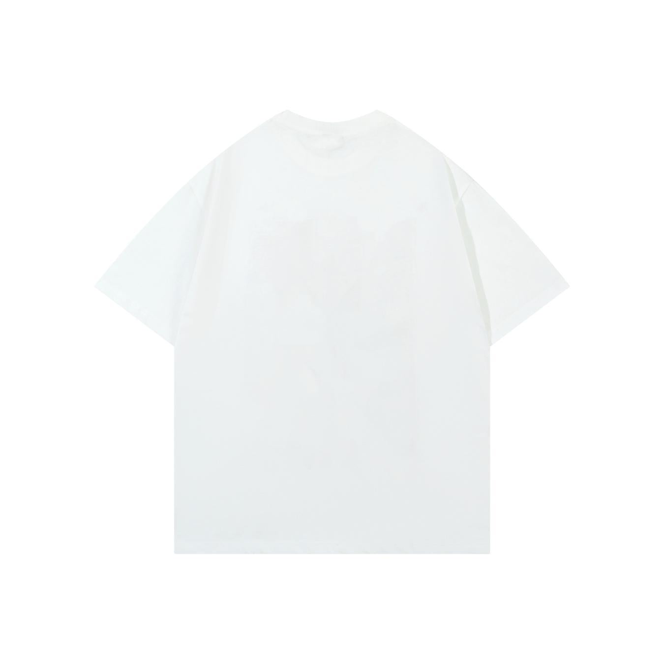 Jewelry Cross Print Short Sleeve T-Shirt Loose Oversized Couple Vibe Niche Design Streetwear Casual Summer Tee | Cross Jewel