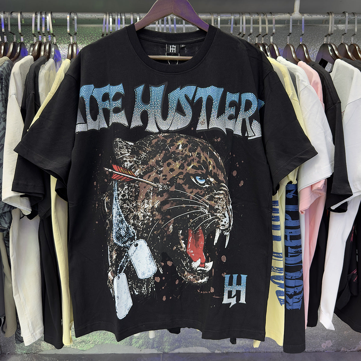 Life Hustlers “Blind Baby” Rhinestone Tee