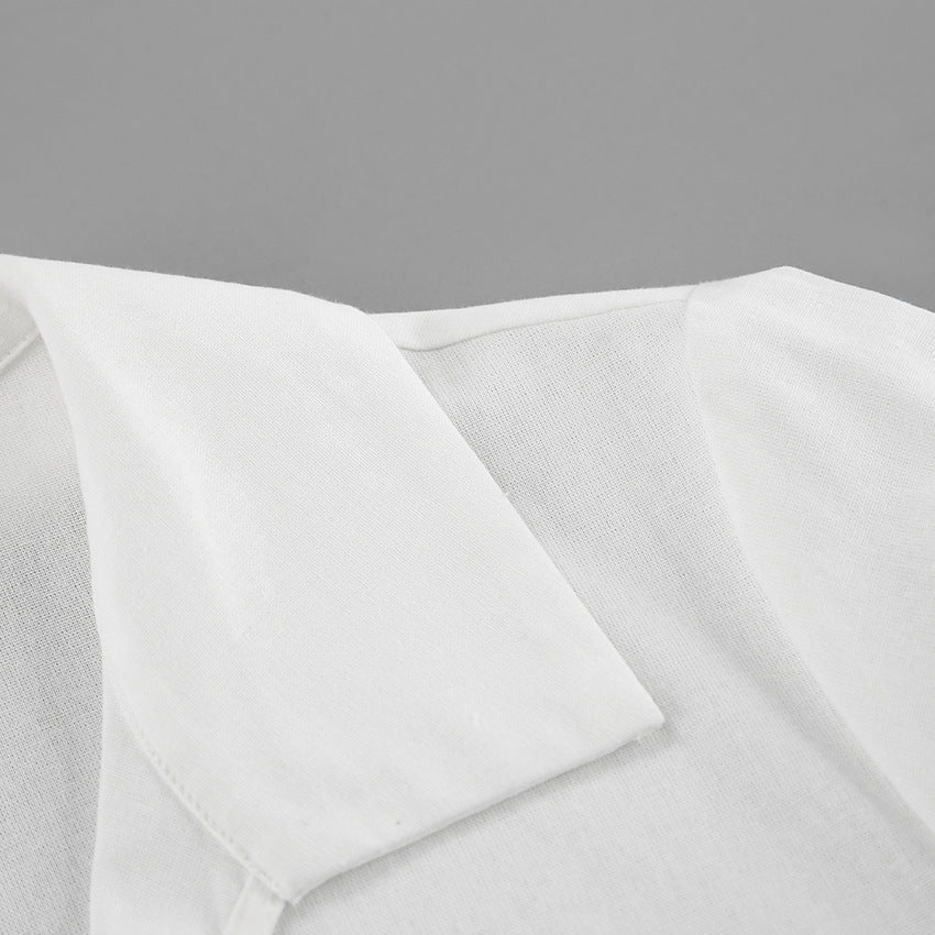 Siren Tie-Up Top - White - Seldom Seen Styles