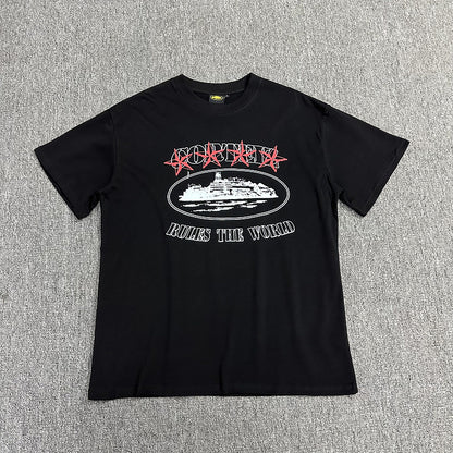 Alcatraz Graphic T Shirt Oversized Streetwear Tee Vintage Logo Print Cotton Crew Neck Unisex T Shirt
