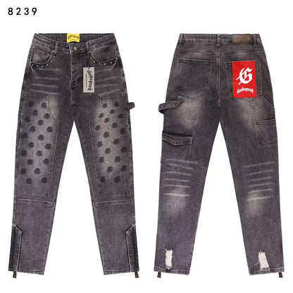 Godspeed Jeans #8211 (Distressed Retro Back Embroidery Denim)