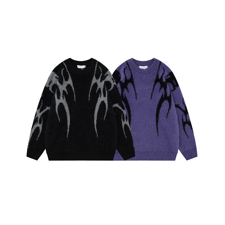 Shaggy Oversize Knit Sweater WN10450