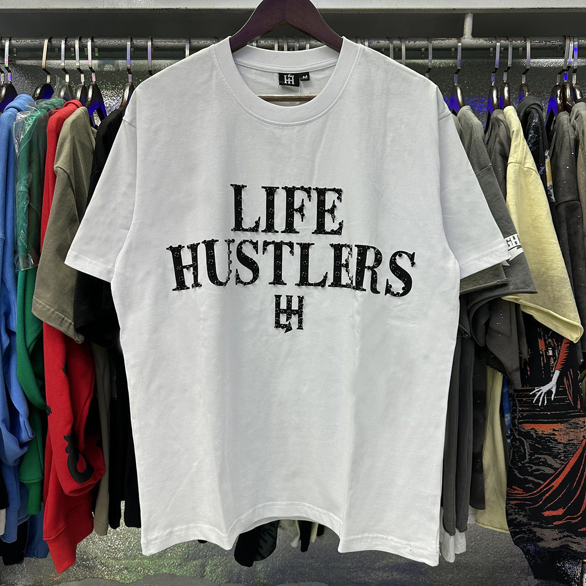 Life Hustlers “Blind Baby” Rhinestone Tee