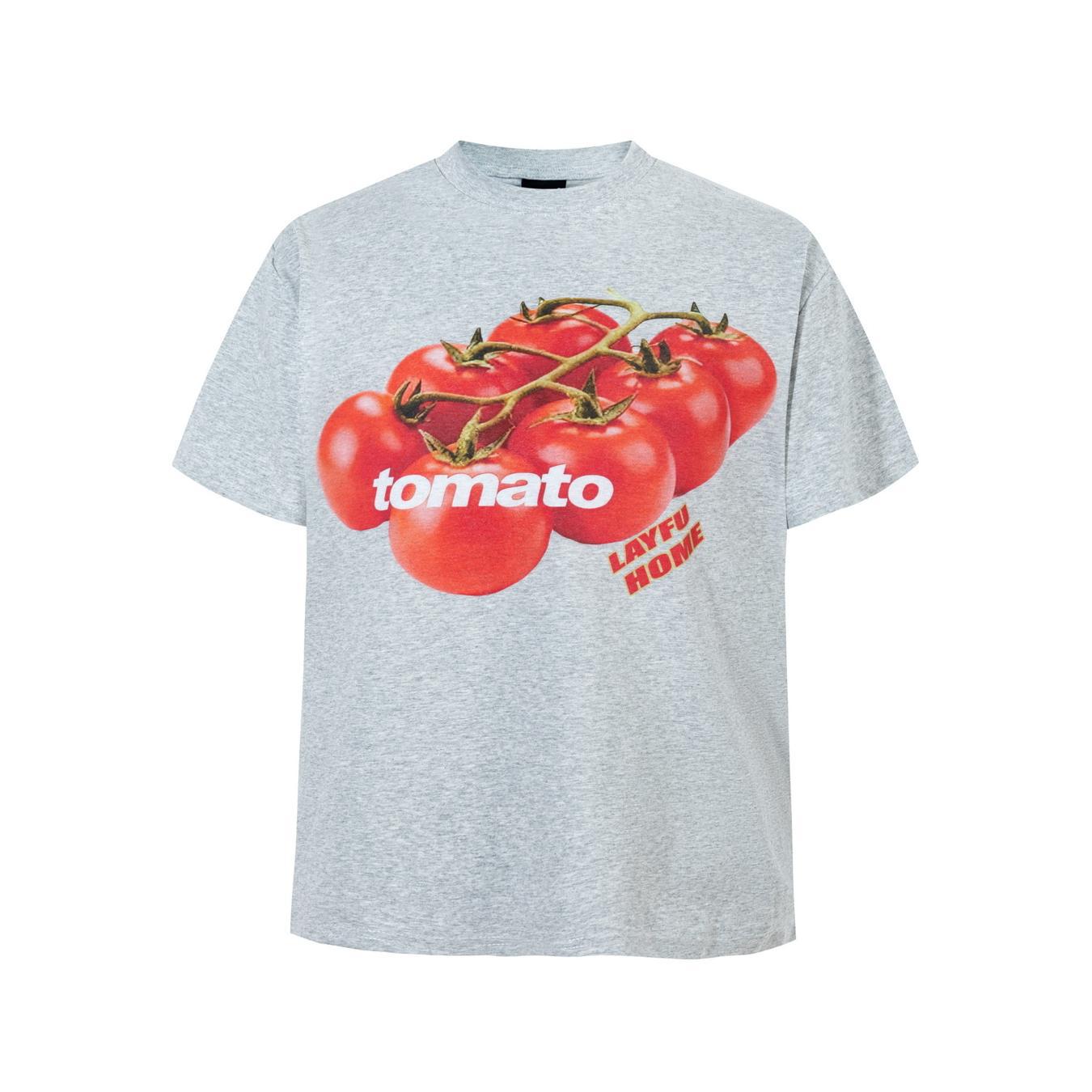 Graphic Print Short Sleeve T-Shirt Tomato Ice Fabric Cooling UPF50 Quick Dry Loose Fit Streetwear Couple Summer Casual Tee | Cool Tomato Tee