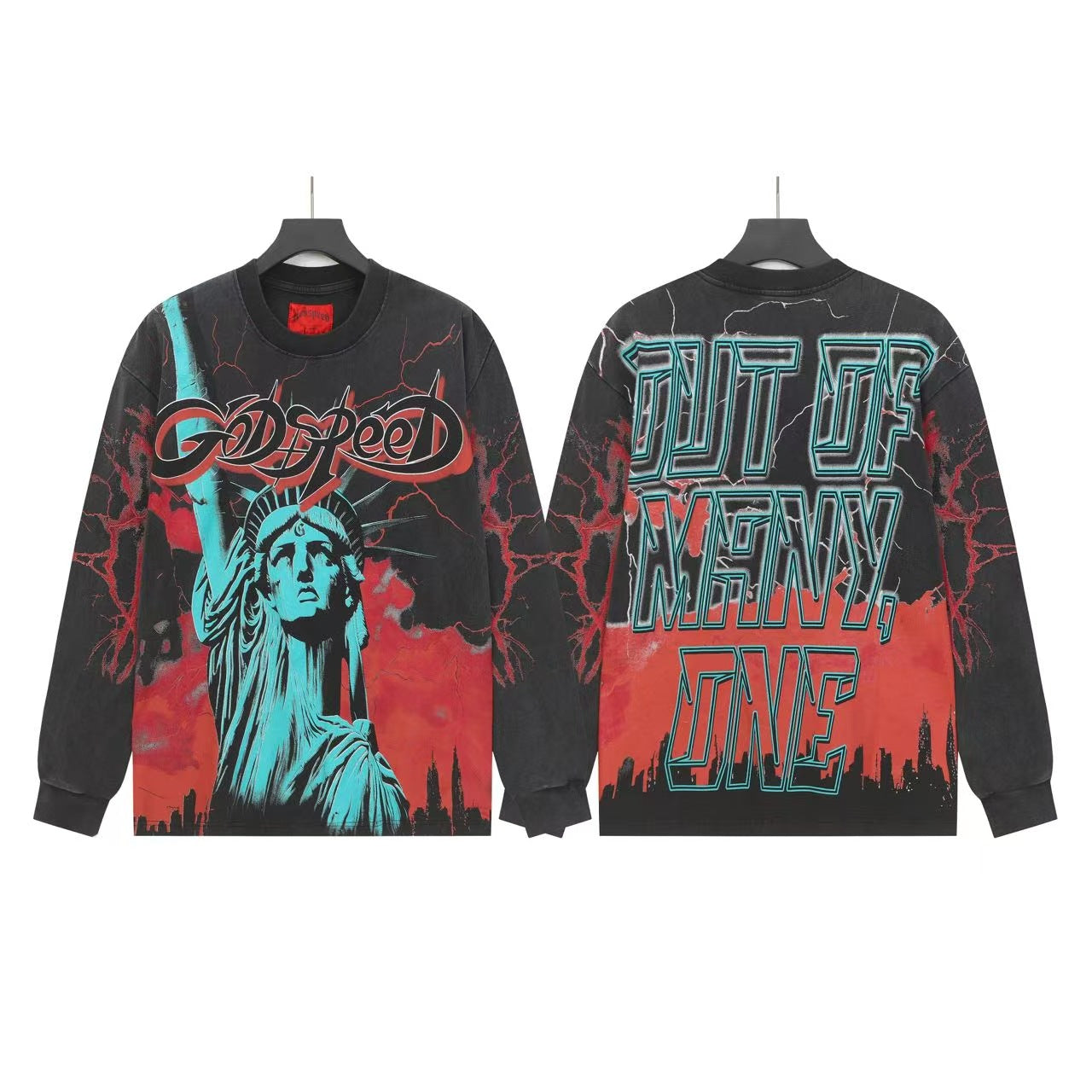 Godspeed Statue of Liberty Long Sleeve Shirt