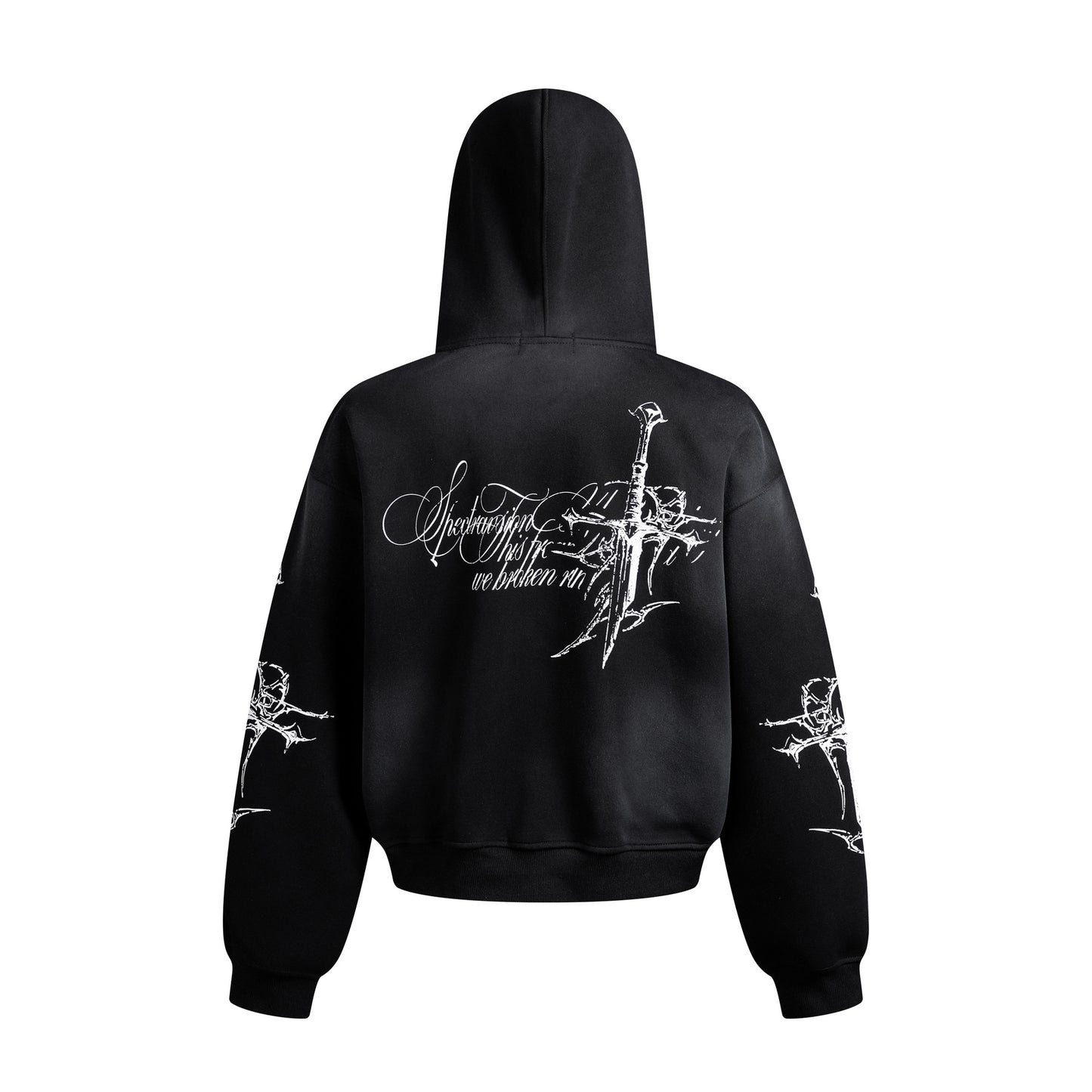 YAVIORA Cross Dyed Hoodie