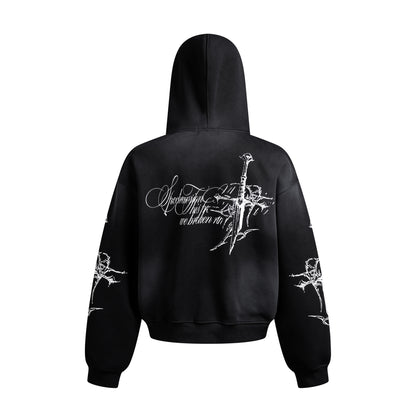 YAVIORA Cross Dyed Hoodie