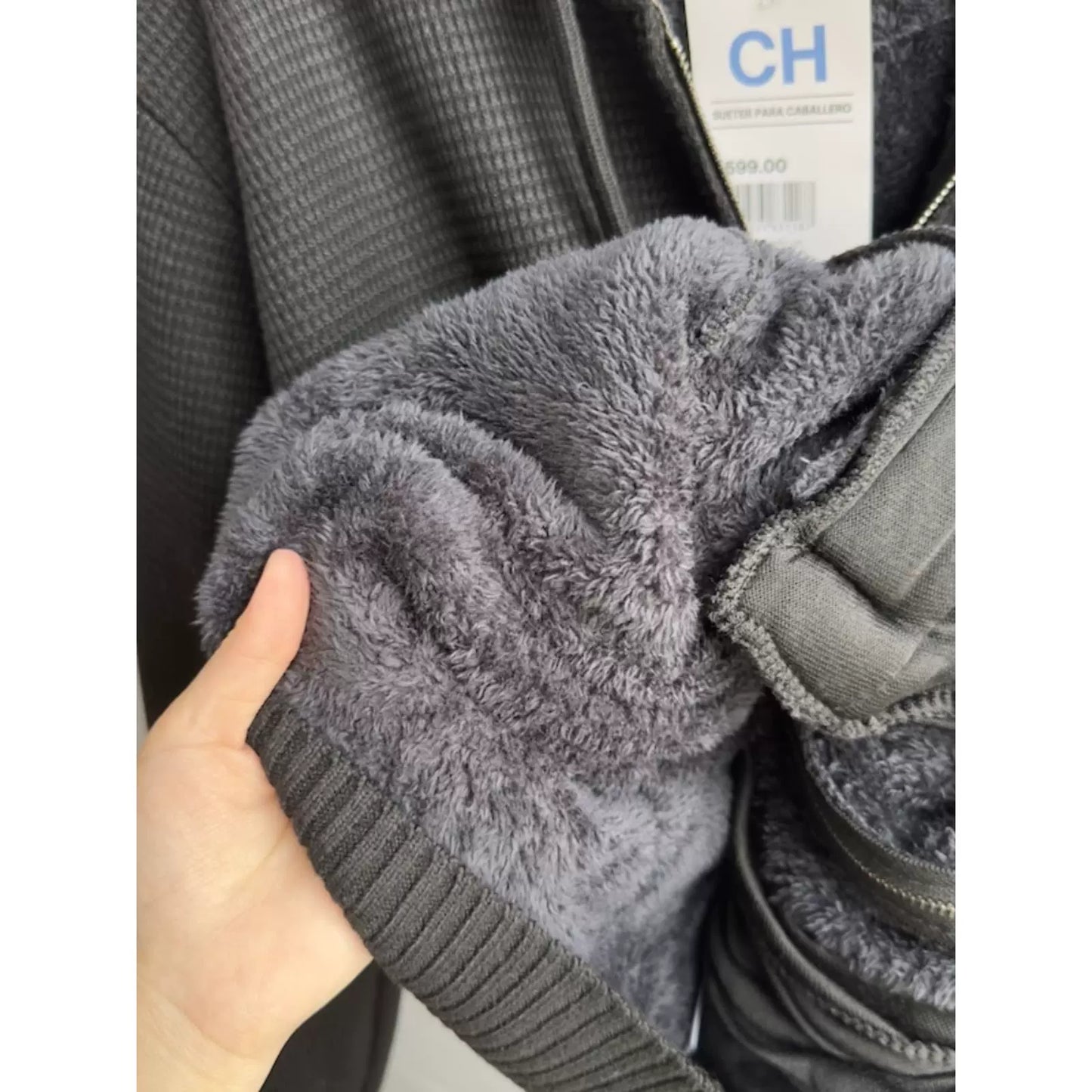 Men's Zip Up Hoodie Heavyweight Winter Sweatshirt Fleece Sherpa Lined Warm Jacket - Seldom Seen Styles