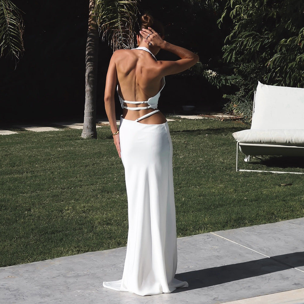 Short neck vest vest, spring and summer new Spice Girl style sexy backless vest for women - Seldom Seen Styles