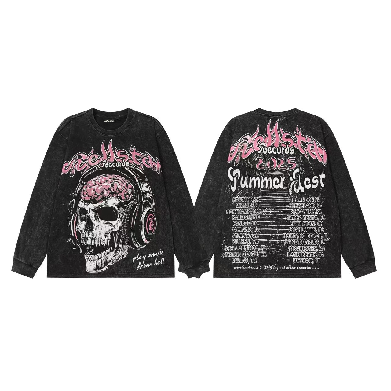 Hellstar “Basketball Skeleton” Long Sleeve Tee