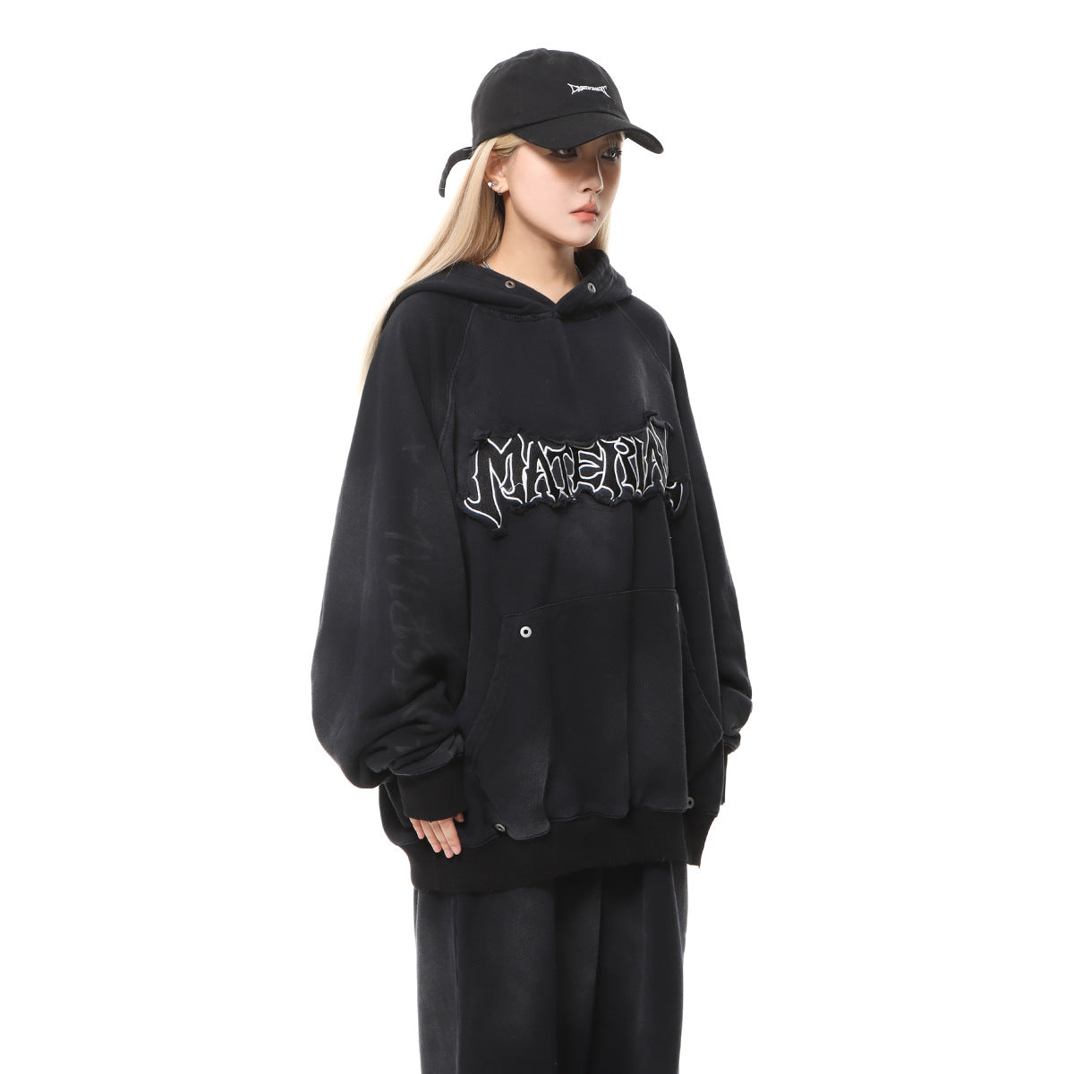 DCRB Distressed Material Hoodie