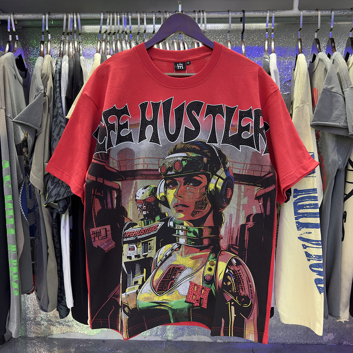 Life Hustlers “Blind Baby” Rhinestone Tee