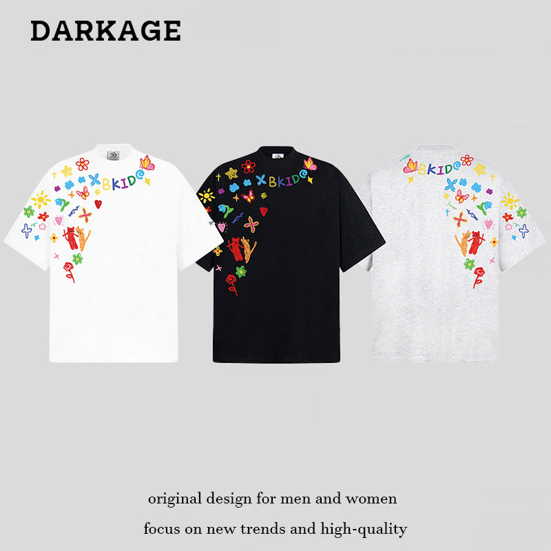 DARKAGE Kid Graffiti Puff Print Tee