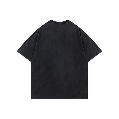 Jewelry Cross Print Short Sleeve T-Shirt Loose Oversized Couple Vibe Niche Design Streetwear Casual Summer Tee | Cross Jewel