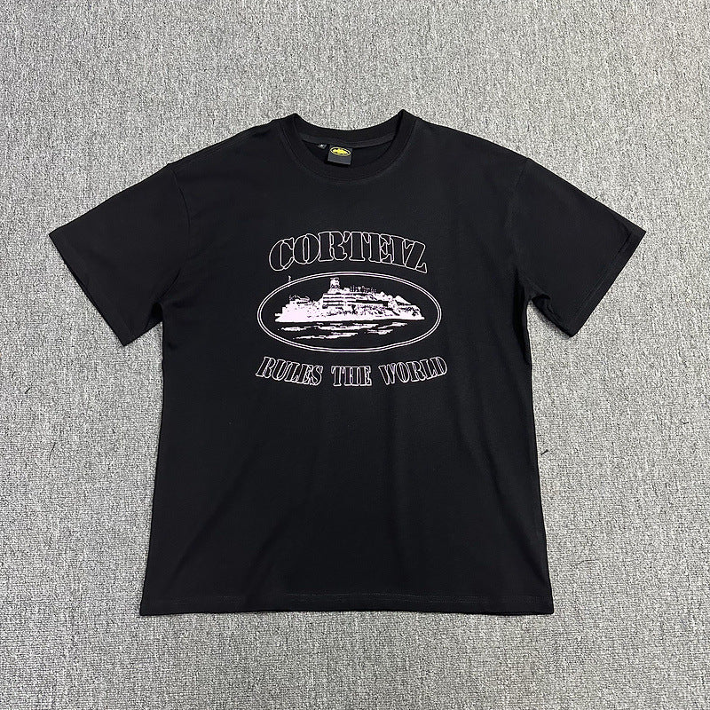 Alcatraz Graphic T Shirt Oversized Streetwear Tee Vintage Logo Print Cotton Crew Neck Unisex T Shirt