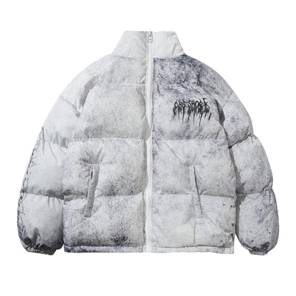 Women's American Street Oversized Hand-Stuffed Cotton Puffer Jacket Couple Autumn Winter Casual Unisex Multi-Style | Street Duo Puffer II
