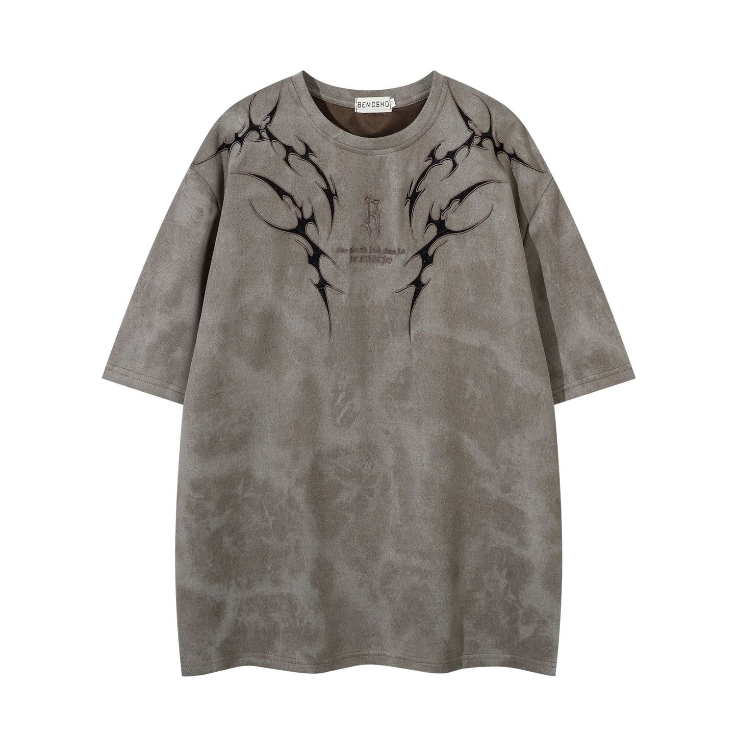 Tribal Thorn Graphic Casual T-Shirt