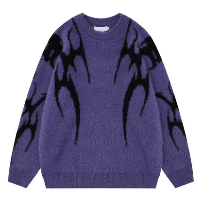 Shaggy Oversize Knit Sweater WN10450