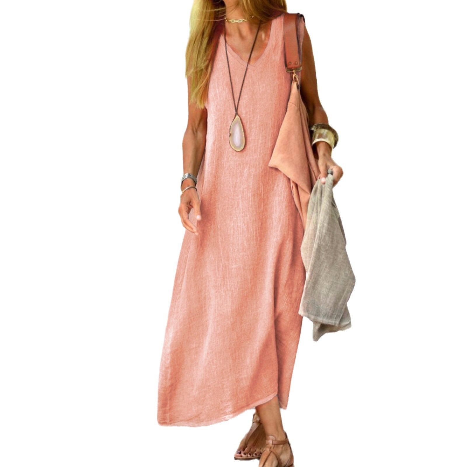 New dress independent station summer dress cotton and linen fashion repair - Seldom Seen Styles