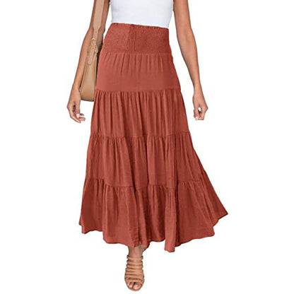Women's Two Piece Maxi Skirt Set Sleeveless Crop Top Summer Vacation Outfit