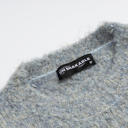 Crew Neck Long Sleeve Fluffy Cat Embroidered Knit Sweater Loose Oversized Casual Autumn Winter Pullover Top | Fluff Cat