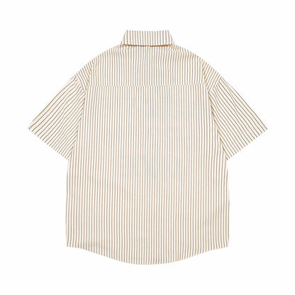 Mode 1990 Casual Business Oversized Tie Shirt