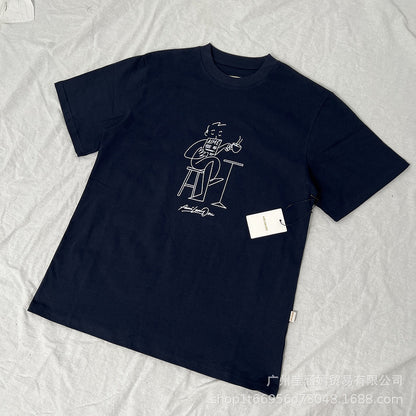Aime Leon Dore New York Queens Graphic T-Shirt Vintage Streetwear Crew Neck Cotton Tee Casual Short Sleeve Unisex Top