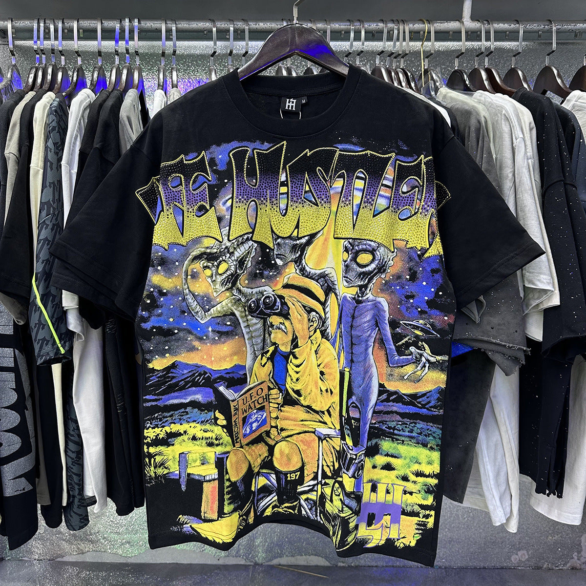 Life Hustlers “Blind Baby” Rhinestone Tee