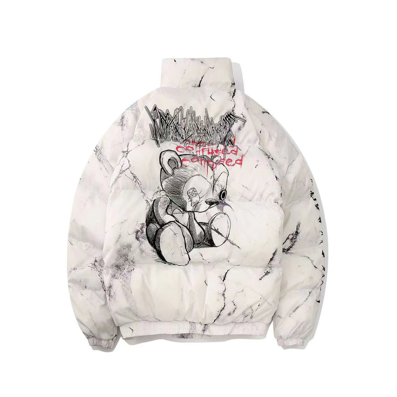 Women's American Street Oversized Hand-Stuffed Cotton Puffer Jacket Couple Autumn Winter Casual Unisex Multi-Style | Street Duo Puffer II