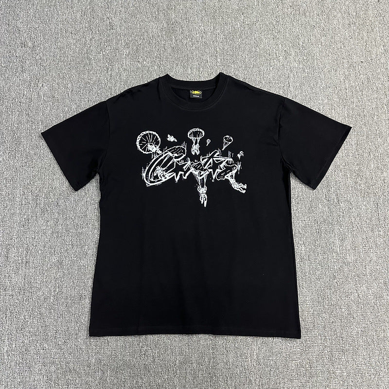 Alcatraz Graphic T Shirt Oversized Streetwear Tee Vintage Logo Print Cotton Crew Neck Unisex T Shirt